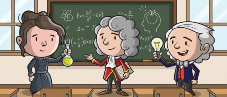 Three characters teaching.